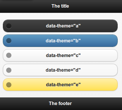 data-theme 几种值的样式