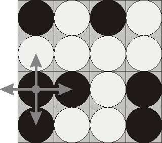 poj 1753 Flip Game (高斯消元 + 枚举 自由变量)