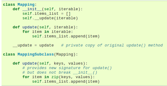 python之private variables