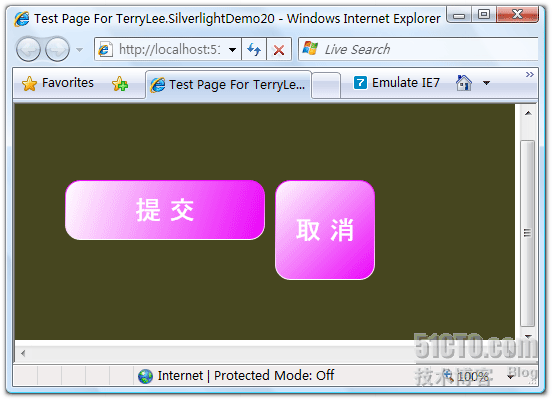 （9）：Silverlight 2 使用控件模板