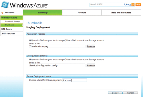 在 Visual Studio 2010 中开发和部署 Windows Azure 应用程序