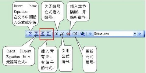 在word软件中使用MathType自动编号功能