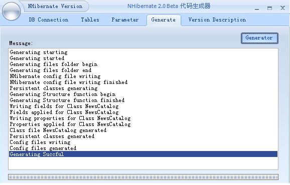 学习使用NHibernate2.1.0Beta1（二）— 代码生成