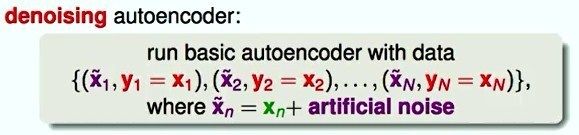 denoising autoencoder