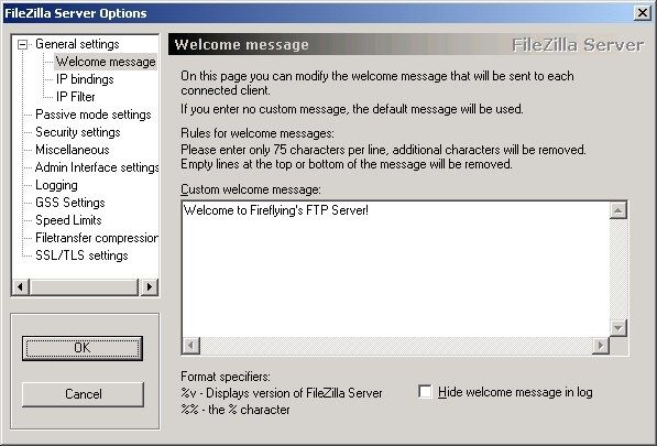 FileZilla Server 设置