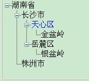 asp.net treeView 节点 点击 变色