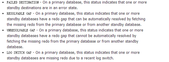 Oracle Dataguard之switchover