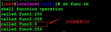 shell中函数返回值