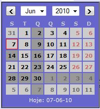 Simple Calendar Widget