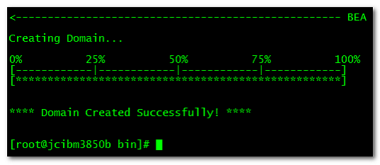 Linux下Weblogic域的创建过程