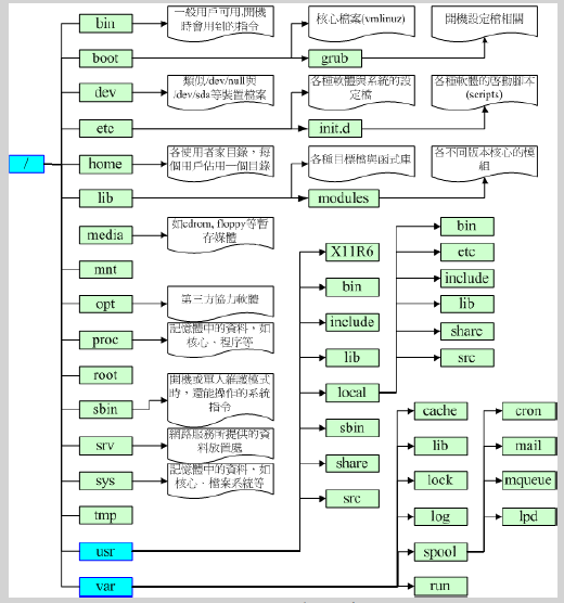 【linux基础学习】默认的目录介绍