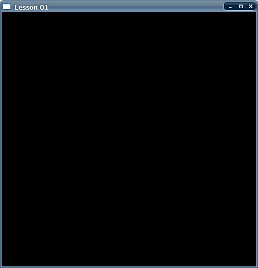 [NEHE Couse] 01.Create an empty OpenGL Window