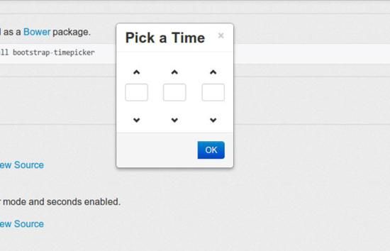 Bootstrap Timepicker