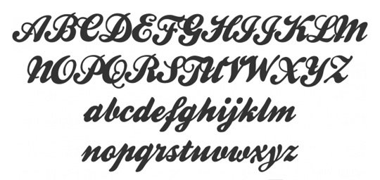 script fonts