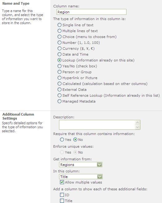 SharePoint 2010 级联下拉列表 (Cascading DropDownList)