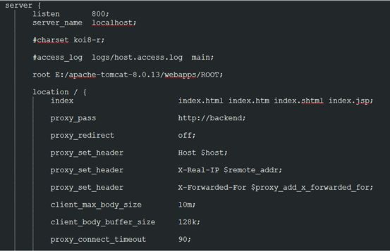 windows下nginx+tomcat集群配置