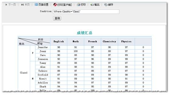 Web报表工具预览