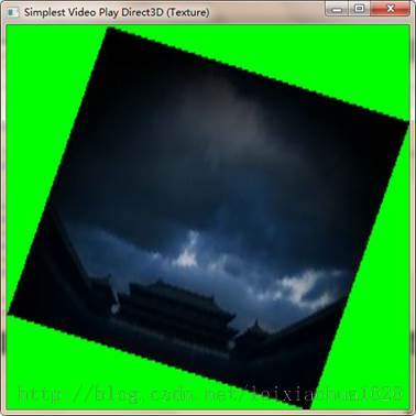 最简单的视音频播放示例4：Direct3D播放RGB（通过Texture）