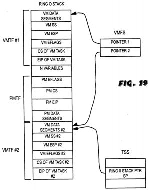 Reentrant protected mode kernel using virtual 8086 mode interrupt service routines