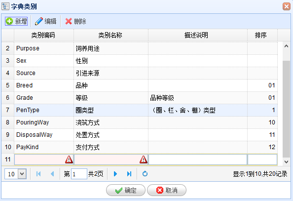 数据字典