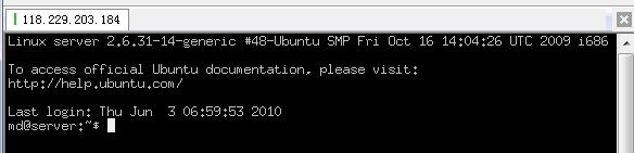 SecureCRT登陆VMWare的Ubuntu9.10 - Danielle - ぐMy._way≯★