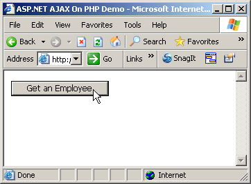 在PHP中使用ASP.NET AJAX