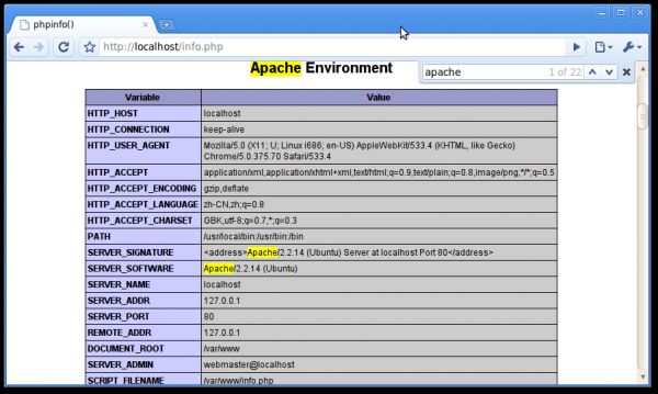 用apt-get搭建LAMP环境 转