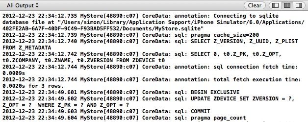 Sql statement output debug