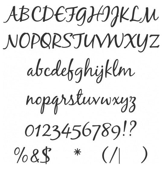 script fonts