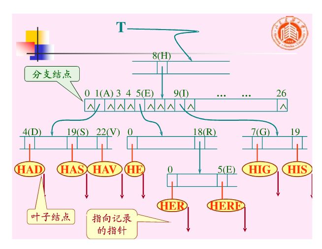 查找算法（V）键树——双链树和Trie树