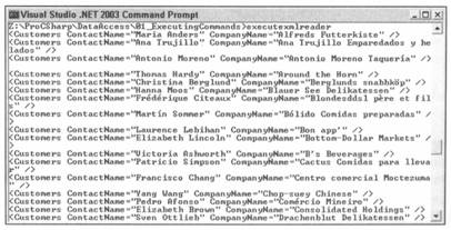 [.NET] - ExecuteNonQuery(),ExecuteReader(),ExecuteScalar(),ExecuteXmlReader()介绍