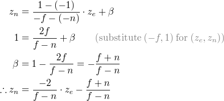 <> OpenGL Projection Matrix