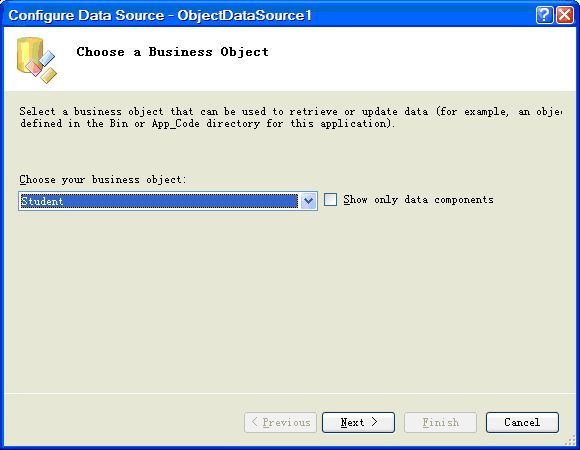 ObjectDataSource&&Gridview