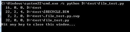 python 判断 windows 隐藏文件/系统文件