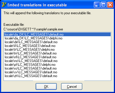 GNU Gettext for Delphi, C++ and Kylix