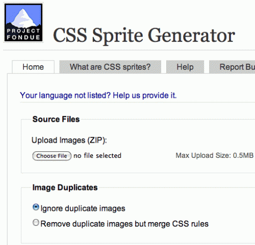 CSS Sprites(CSS图像拼合技术)教程、工具集合