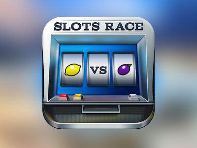 slot machine race app icon design