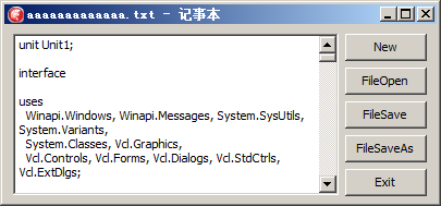 Delphi Memo的记事本功能
