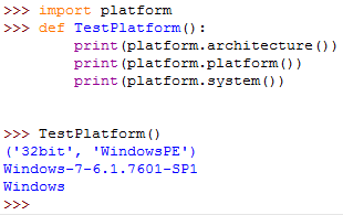 python实例[判断操作系统类型]