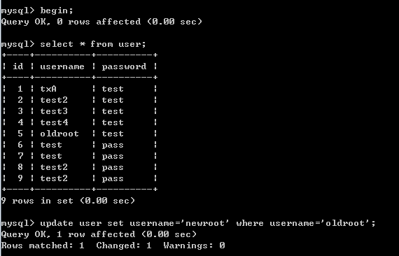 MySQL Repeatable-Read 多事务修改一个记录行同步问题