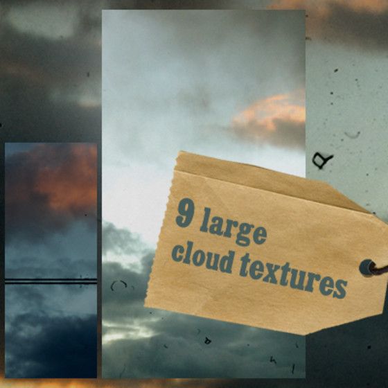 9 Large Cloud Textures