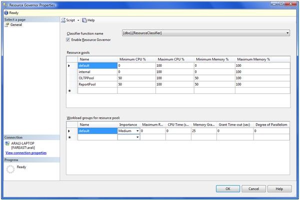 Handling workloads on SQL Server 2008 with Resource Governor