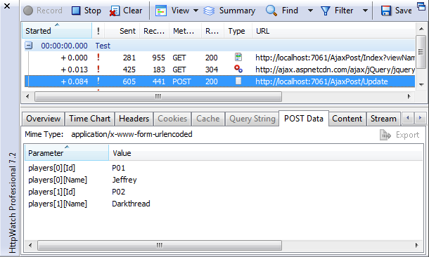 使用jQuery.ajax傳送物件陣列給ASP.NET MVC