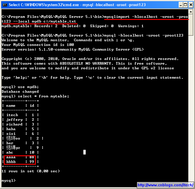 [MySQL]导入导出