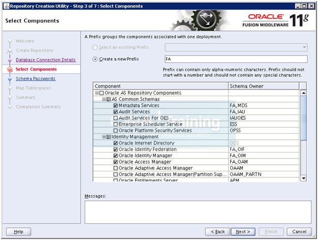 Run Repository Creation Utility (RCU) for Oracle Identity Management components