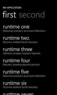 [WP7]修改 Pivot 控件的 PivotItem 标题字体大小
