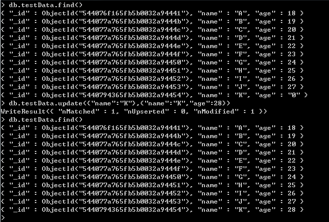 windows下mongodb基础玩法系列二CURD操作（创建、更新、读取和删除）