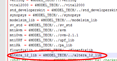 Modelsim SE 仿真 ALTERA FPGA IP