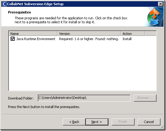 CollabNet Subversion Edge 安装笔记(1)：基本安装设定篇
