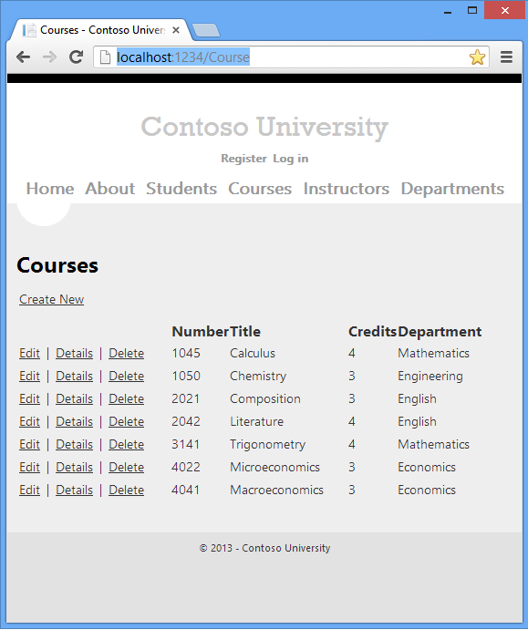 EntityFramework_MVC4中EF5 新手入门教程之五 ---5.通过 Entity Framework 读取相关数据